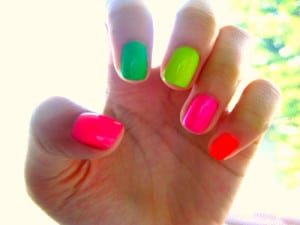 Neon Nails | Lindsay Wager